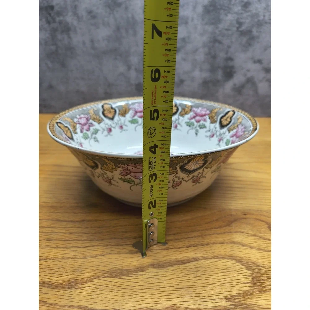 ANTIQUE FRENCH KG‎ LUNEVILLE POTTERY BOWL
